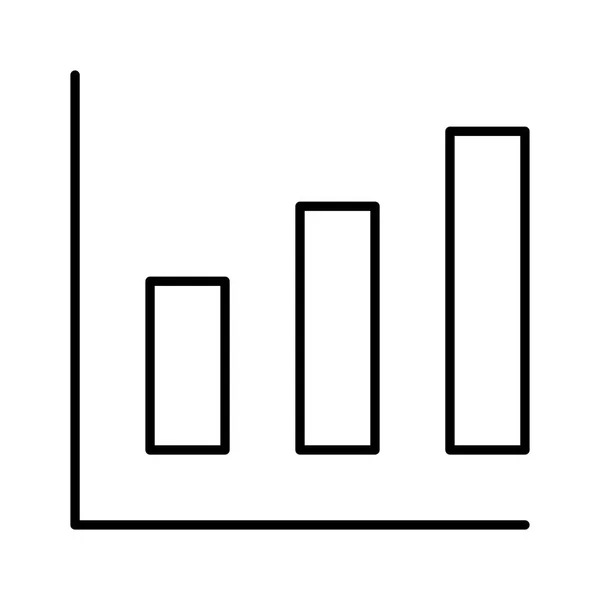 Statistieken Analytics Icoon Vector Illustratie — Stockvector