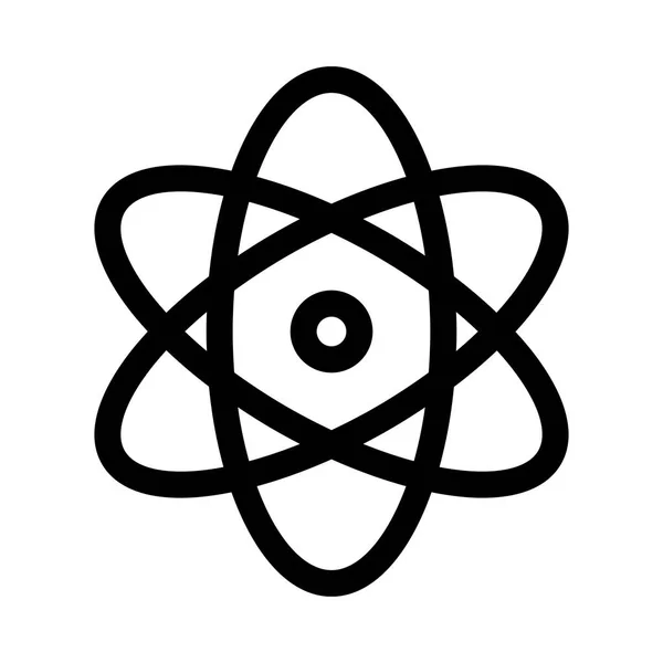 Nuclear Atom Icon Vector Illustration — Stock Vector