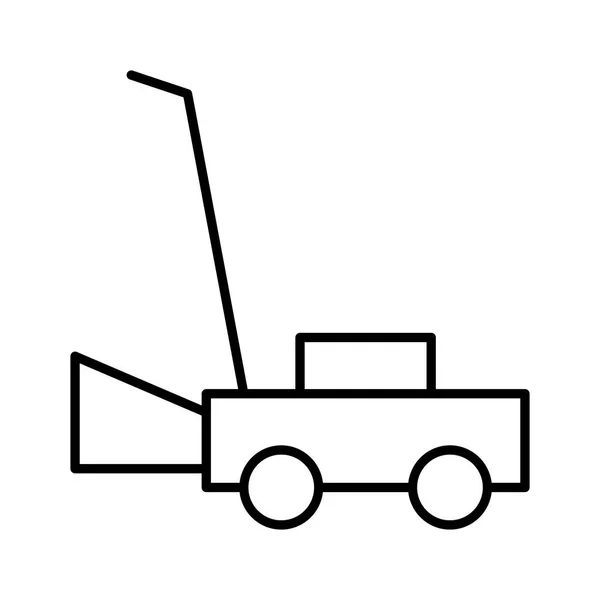 Lawn Mower Icon Vector Illustration — Stock Vector