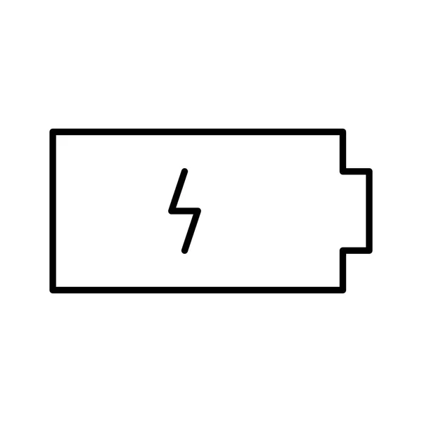 Batterij Pictogram Vector Illustratie — Stockvector