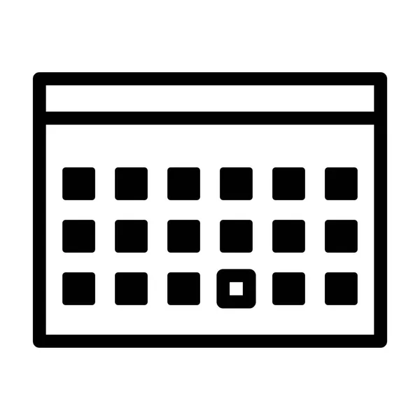 Calendario Data Icona Illustrazione Vettoriale — Vettoriale Stock