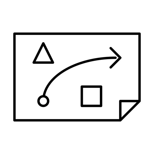 Ikona Strategie Vektorová Ilustrace — Stockový vektor