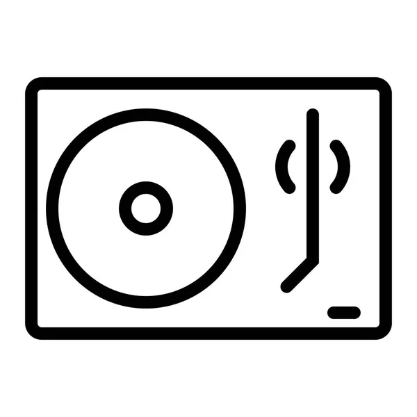 Icono Tocadiscos Ilustración Vectorial — Archivo Imágenes Vectoriales