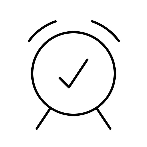 Icône Alarme Sur Fond Blanc Illustration Vectorielle — Image vectorielle