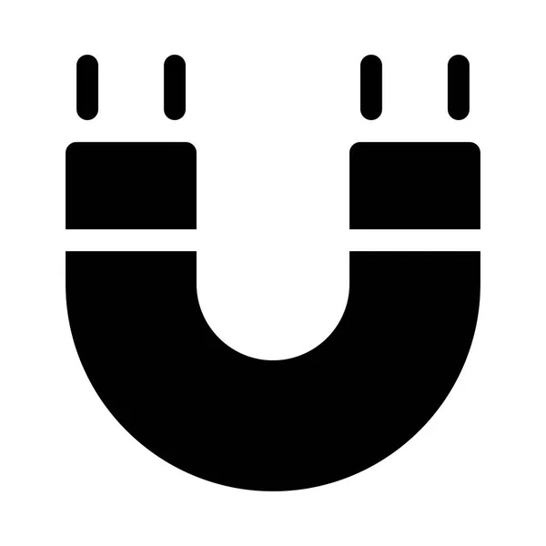 Magnet Snap Symbol Auf Weißem Hintergrund Vektorillustration — Stockvektor