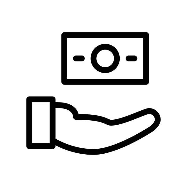 Icono Ley Dinero Ilustración Vectorial — Vector de stock