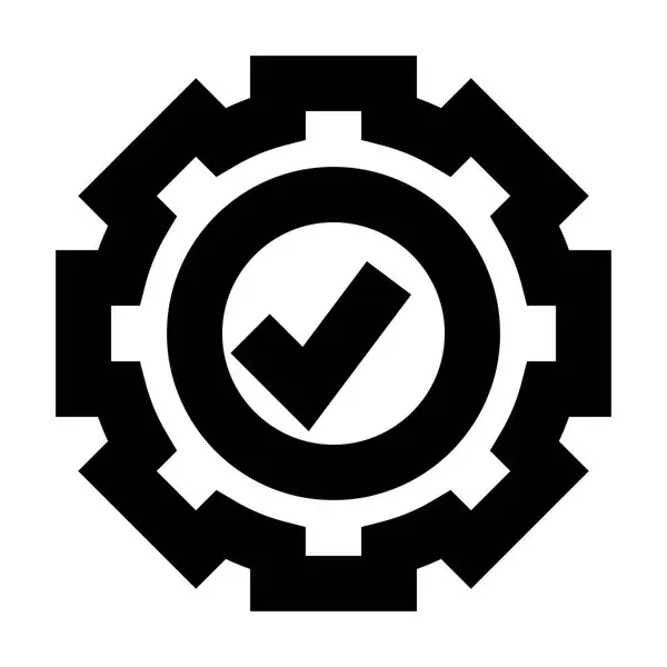 Pictogram Procescontrole Vectorillustratie — Stockvector