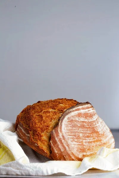 Pane Intero Panno Bianco Giallo — Foto Stock