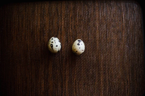 Bıldırcın Yumurtaları Masada — Stok fotoğraf