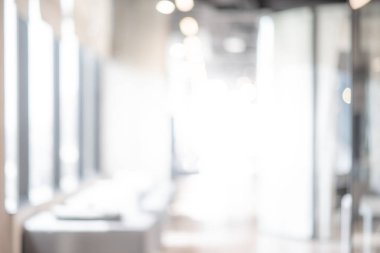 Soyut bulanık ofis iç odası. ufuk etkisi ile bulanık çalışma alanı. arka plan veya iş kavramı içinde zemin için kullanın