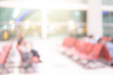 Soyut bulanıklık havaalanı terminal salonu arka plan