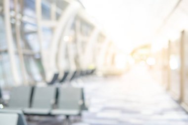 Soyut bulanıklık havaalanı terminal salonu arka plan