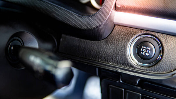 Car engine start stop button