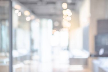 Soyut bulanık ofis iç odası. ufuk etkisi ile bulanık çalışma alanı. arka plan veya iş kavramı içinde zemin için kullanın