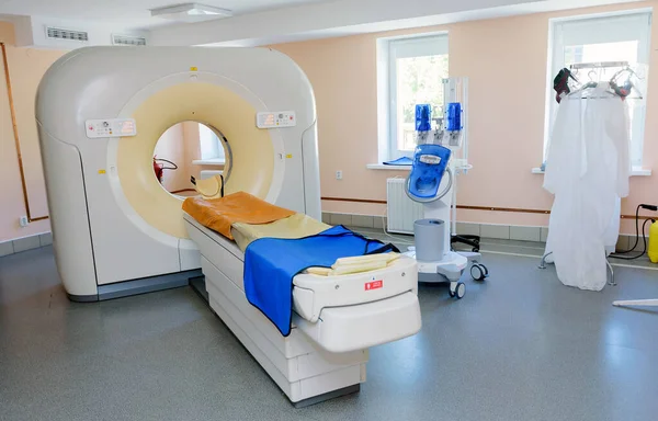 Computertomografie Computer Axiale Tomografie Scan Machine Ziekenhuis Kamer — Stockfoto