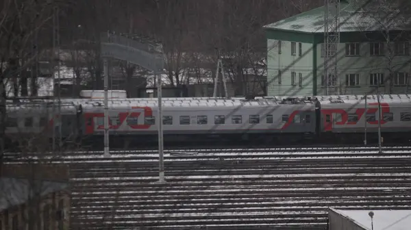 Moskova Tren Istasyonunu Ayırıyor — Stok fotoğraf