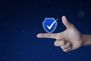 Teknoloji Internet cyber güvenlik ve anti virüs kavramı
