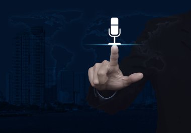 İletişim iş kavramı, bir şekilde döşenmiş bu görüntü unsurları