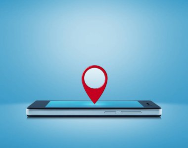 Harita işaretçi gezinti online kavramı