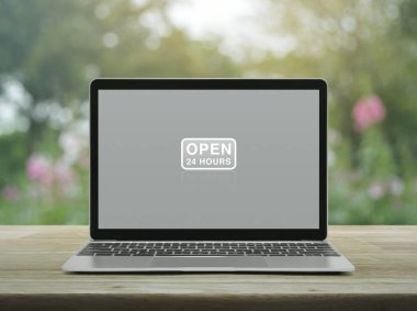 İş tam zamanlı hizmet online kavramı
