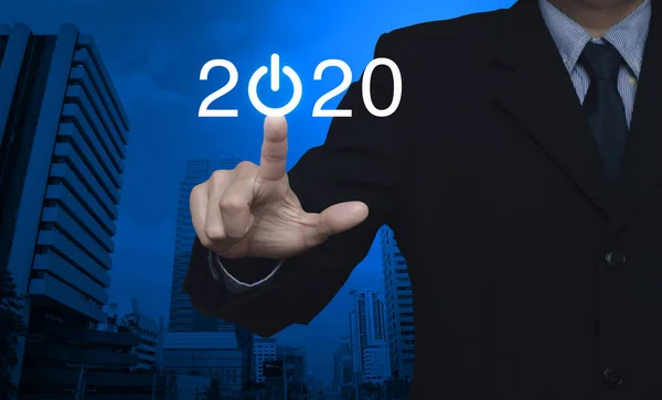 비즈니스 해피 이어 2020 커버 컨셉 — 스톡 사진