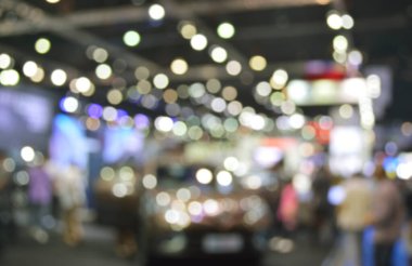 Renkli alışveriş merkezinin soyut bulanıklığı, güzel Bokeh iç aydınlatma arka planı