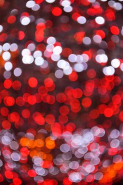 Renkli güzel bokeh parıltılı ışığın soyut bulanıklığı, Noel ve yeni yıl şenlik arkaplanı