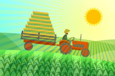 İyi hasat kavramı. Tarım iş. Yıl verim