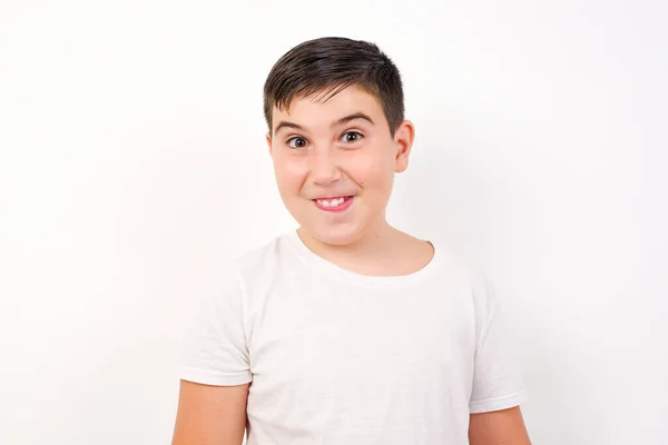 Handsome Young Boy Being Nervous Scared Biting Lips Looking Camera — Stock Photo, Image