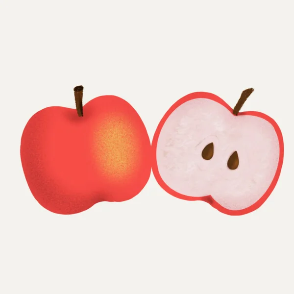 Ripe Juicy Red Apple — Stock Photo, Image