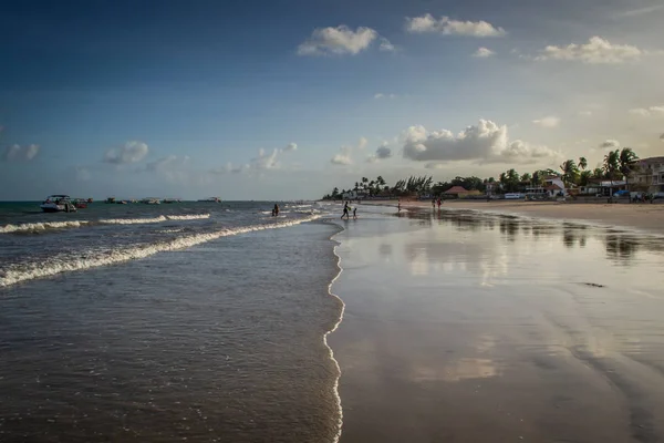 Пляжі Бразилії Maragogi Штату Алагоас — стокове фото