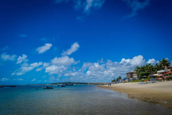 Пляжи Бразилии Praia Frances Marechal Deodoro Alagoas State — стоковое фото