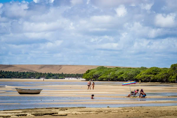 Plaże Brazylii Praia Frances Marechal Deodoro Stan Alagoas — Zdjęcie stockowe