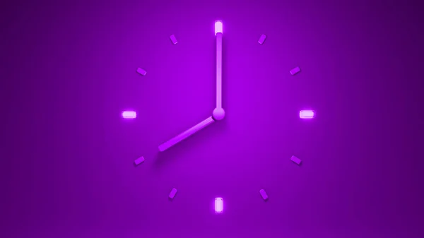 Tiempo Reloj Púrpura Retroiluminado Ilustración Sutil —  Fotos de Stock