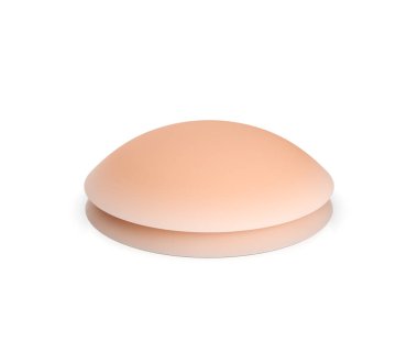 Mastektomi hastaları için gerçekçi silikon göğüs protezi, iyileşme desteği. 3d illüstrasyon