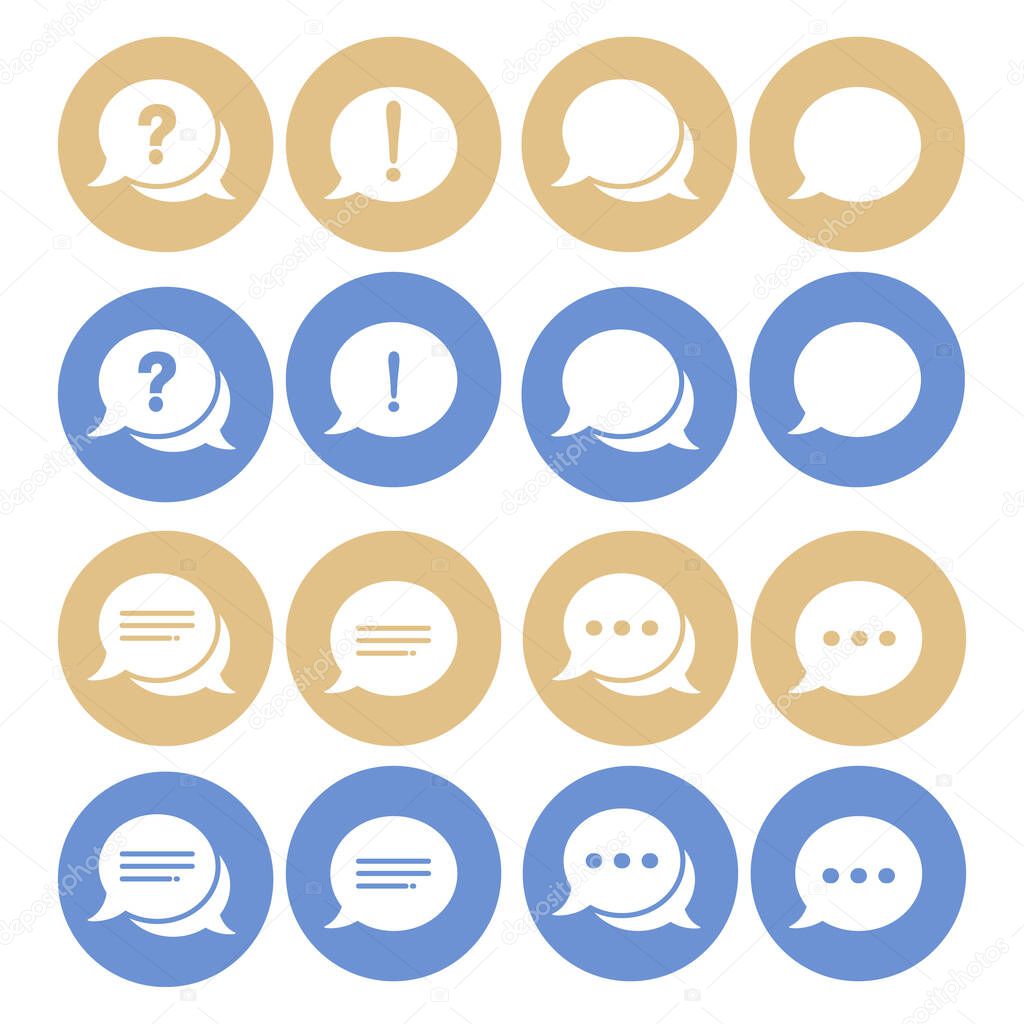 flat icons for web and mobile applications vector 