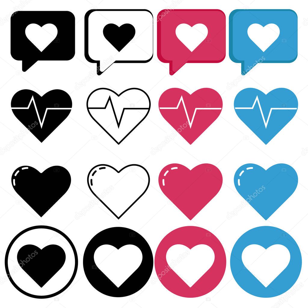 Set of medical icons vector for web design and mobile