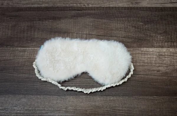 Sleeping eye mask, good night, insomnia, relaxation, tired travel concept cover white