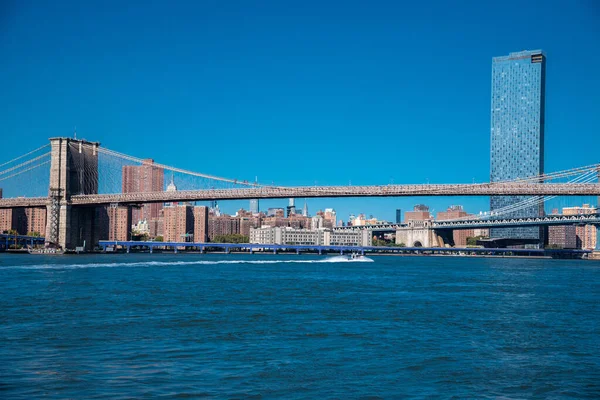 Brooklyn Bridge New York City Fiver Sky — Stockfoto