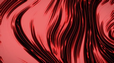 Dalgaların lüksüne sahip soyut koyu kırmızı arka plan. 3d illüstrasyon, 3d canlandırma.