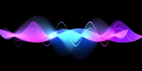 Иллюстрация Звуковых Волн Красочный Абстрактный Фон Градиентного Движения — стоковое фото