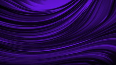 Dalgaların lüksüne sahip soyut mor arkaplan. 3d illüstrasyon, 3d canlandırma.