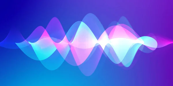 Speaking Sound Wave Lines Illustration Colorful Gradient Motion Abstract Background — Stock Photo, Image