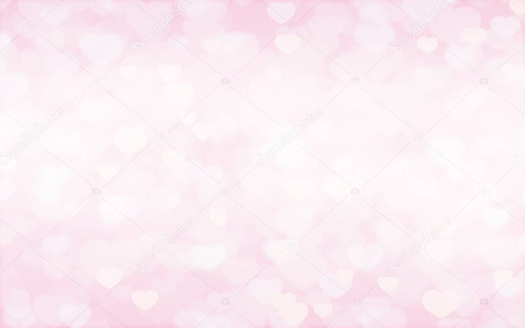 Valentine's Mother's Day pink hearts on pink background.