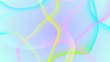 Soyut eğimli geometrik arkaplan. Eğri çizgiler ve renkli grafik tasarımı