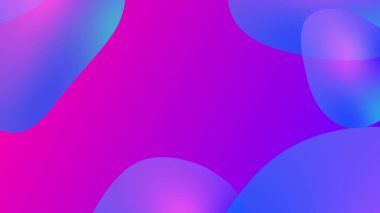 Soyut eğimli geometrik arkaplan. Akışkan şekiller ve renkli grafik tasarımı.