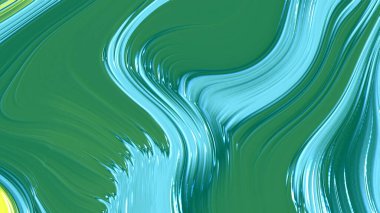 Soyut yeşil sarı ve mavi eğimli geometrik doku arkaplanı. Modern grafik tasarımlı kıvrımlı çizgiler ve şekil.