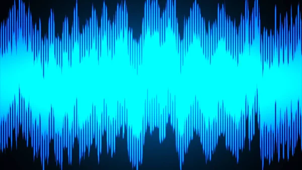 Говорячи Про Звукові Хвилі Лінії Ілюстрації Абстрактний Синій Градієнт Руху — стокове фото
