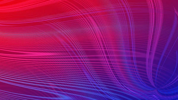 Streszczenie Czerwonego Niebieskiego Gradientowego Geometrycznego Tła Neon Światła Zakrzywione Linie — Zdjęcie stockowe