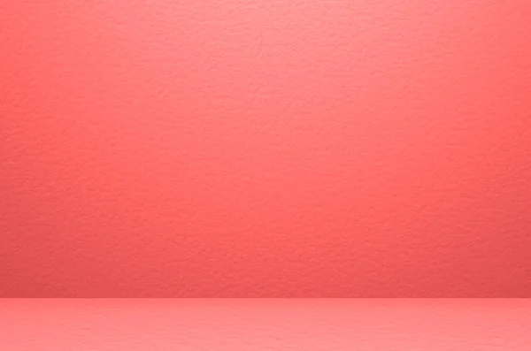 Living Coral Leere Wand Zimmer Studio Hintergrund Farbe Des Jahres — Stockfoto